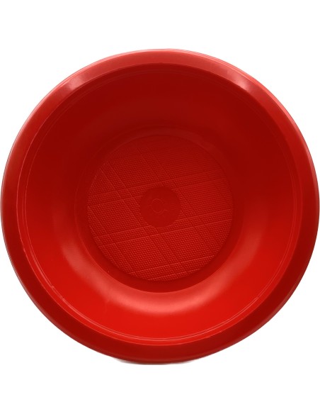 elios 20 piatti in plastica riutilizzabili diametro 21cm - fondi - rossi: tuttocasashop.it: carta & monouso