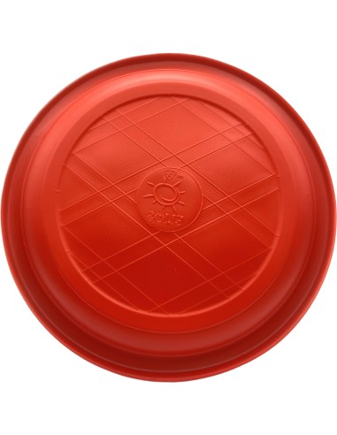 elios 40 piatti monouso in plastica formato dessert - diametro 17cm - rossi: tuttocasashop.it: carta & monouso