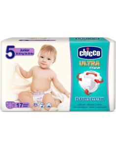 chicco pannolini ultra fit&fun taglia 5 junior 12-25kg - 17 pezzi: tuttocasashop.it: igiene e cura della persona