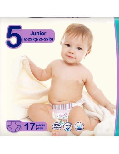 chicco pannolini ultra fit&fun taglia 5 junior 12-25kg - 17 pezzi: tuttocasashop.it: igiene e cura della persona