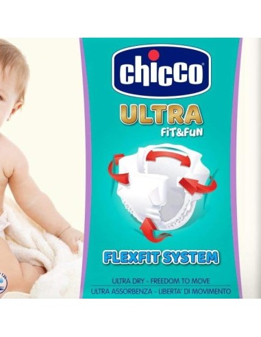 chicco pannolini ultra fit&fun taglia 5 junior 12-25kg - 17 pezzi: tuttocasashop.it: igiene e cura della persona