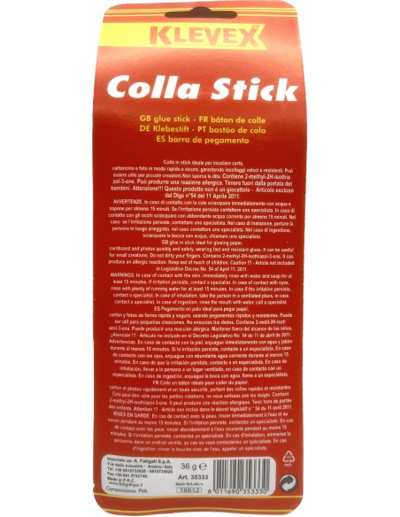 klevex fatigati colla stick multiuso - 36 grammi - per scuola casa ufficio: tuttocasashop.it: altro - bazar