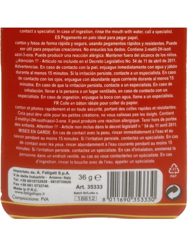 klevex fatigati colla stick multiuso - 36 grammi - per scuola casa ufficio: tuttocasashop.it: altro - bazar