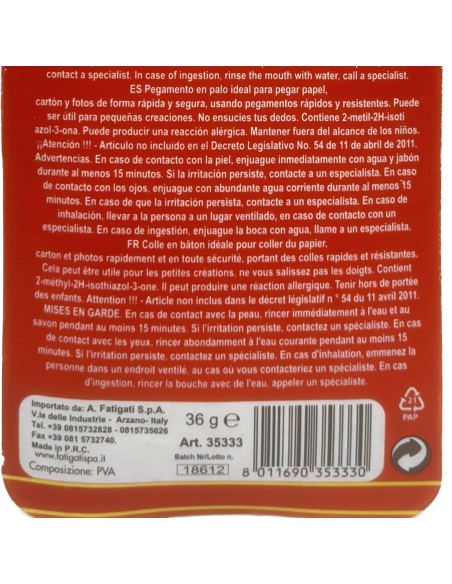 klevex fatigati colla stick multiuso - 36 grammi - per scuola casa ufficio: tuttocasashop.it: altro - bazar