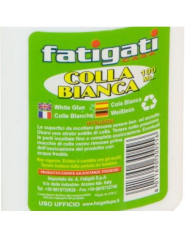 fatigati colla bianca multiuso - 100ml - scuola casa ufficio: tuttocasashop.it: altro - bazar