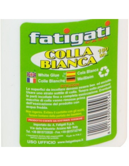 fatigati colla bianca multiuso - 100ml - scuola casa ufficio: tuttocasashop.it: altro - bazar