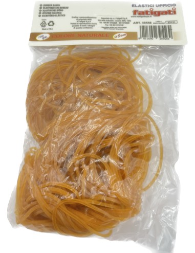 fatigati elastici ufficio - diametro 5cm - colore naturale - 100 grammi: tuttocasashop.it: altro - bazar