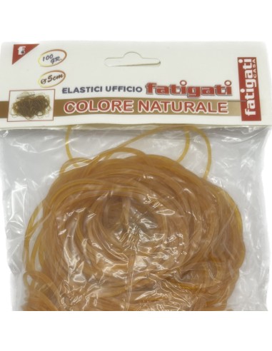 fatigati elastici ufficio - diametro 5cm - colore naturale - 100 grammi: tuttocasashop.it: altro - bazar