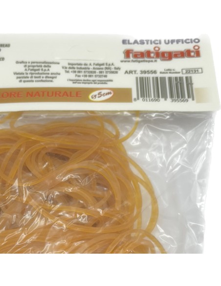 fatigati elastici ufficio - diametro 5cm - colore naturale - 100 grammi: tuttocasashop.it: altro - bazar