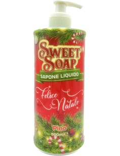 sweet soap sapone liquido - felice natale - 500ml - pino: tuttocasashop.it: igiene e cura della persona
