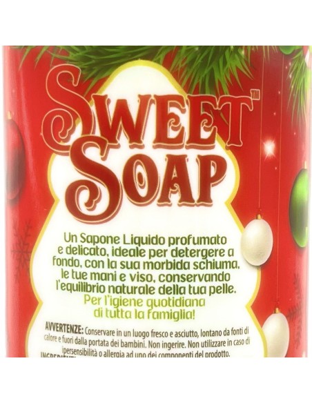 sweet soap sapone liquido - felice natale - 500ml - pino: tuttocasashop.it: igiene e cura della persona