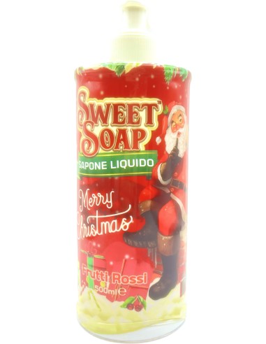 sweet soap sapone liquido - merry christmas - 500ml - frutti rossi: tuttocasashop.it: igiene e cura della persona