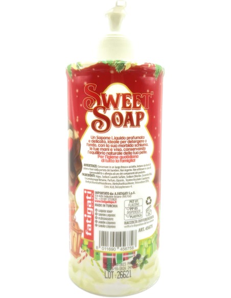 sweet soap sapone liquido - merry christmas - 500ml - frutti rossi: tuttocasashop.it: igiene e cura della persona