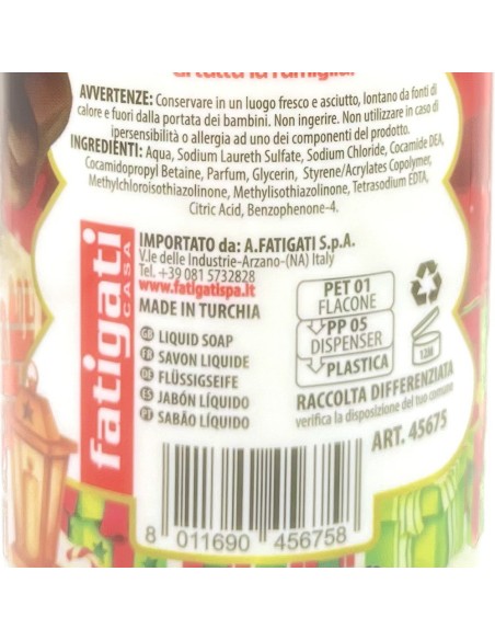 sweet soap sapone liquido - merry christmas - 500ml - frutti rossi: tuttocasashop.it: igiene e cura della persona
