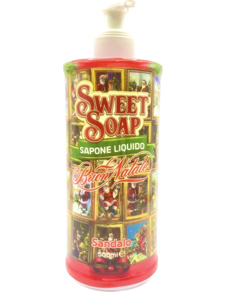 sweet soap sapone liquido - buon natale - 500ml - sandalo: tuttocasashop.it: igiene e cura della persona