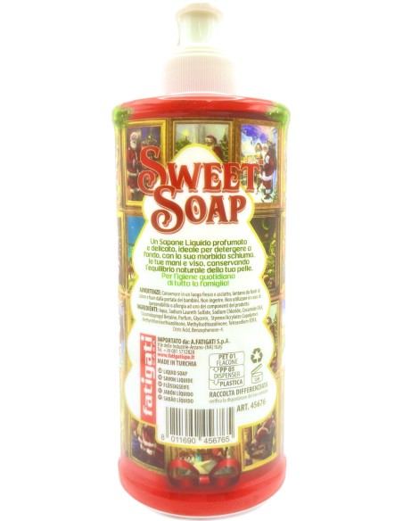 sweet soap sapone liquido - buon natale - 500ml - sandalo: tuttocasashop.it: igiene e cura della persona
