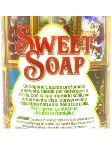 sweet soap sapone liquido - buon natale - 500ml - sandalo: tuttocasashop.it: igiene e cura della persona