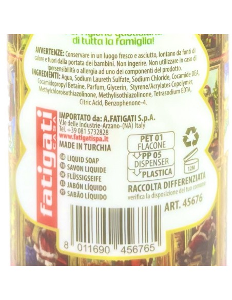 sweet soap sapone liquido - buon natale - 500ml - sandalo: tuttocasashop.it: igiene e cura della persona