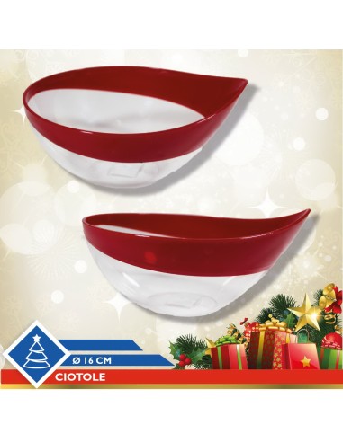 ciotola in plastica design snips - diametro 16cm - rosso: tuttocasashop.it: pulizia e cura della casa