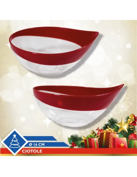 ciotola in plastica design snips - diametro 16cm - rosso: tuttocasashop.it: pulizia e cura della casa
