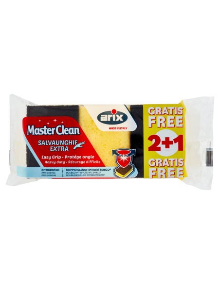 arix master clean - 3 spugne salva unghie con abrasivo: tuttocasashop.it: pulizia e cura della casa