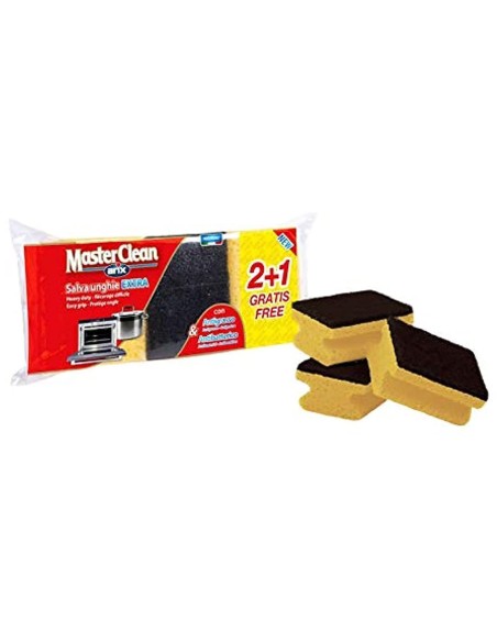 arix master clean - 3 spugne salva unghie con abrasivo: tuttocasashop.it: pulizia e cura della casa