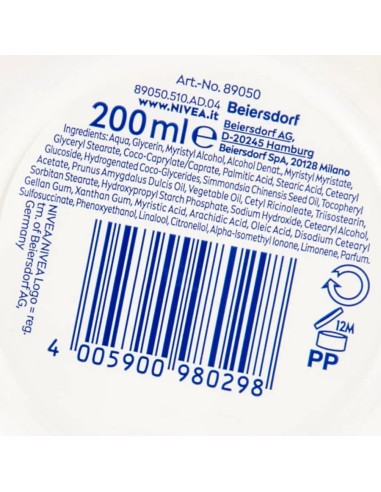 nivea soft crema idratante rinfrescante 200ml - corpo - viso - mani: tuttocasashop.it: igiene e cura della persona
