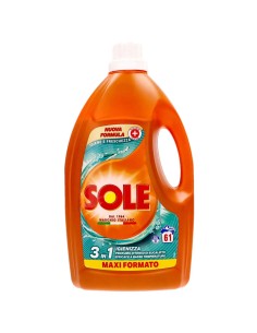 sole deterivo lavatrice liquido 61 lavaggi - 2745ml - igiene e freschezza: tuttocasashop.it: prodotti per bucato e tessuti