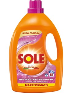 sole deterivo lavatrice liquido 61 lavaggi - 2745ml - potere smacchiante: tuttocasashop.it: prodotti per bucato e tessuti
