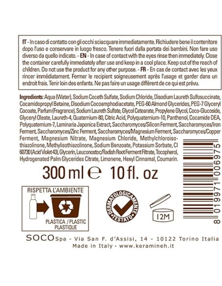keramine h kh multi vita color - 300ml - shampoo antigiallo: tuttocasashop.it: igiene e cura della persona