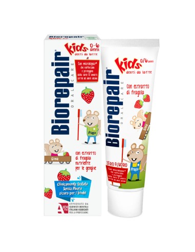 biorepair kids dentifricio per bambini da 0 a 6 anni - 75ml - gusto fragola: tuttocasashop.it: igiene e cura della persona