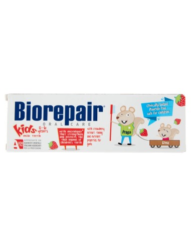 biorepair kids dentifricio per bambini da 0 a 6 anni - 75ml - gusto fragola: tuttocasashop.it: igiene e cura della persona