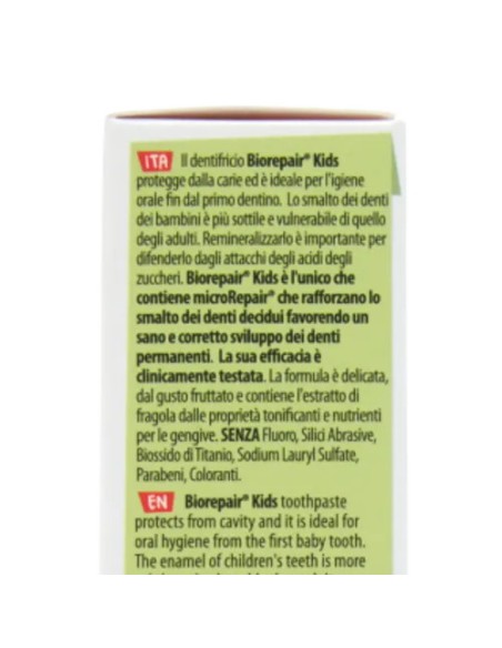 biorepair kids dentifricio per bambini da 0 a 6 anni - 75ml - gusto fragola: tuttocasashop.it: igiene e cura della persona