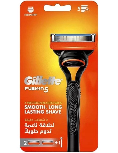 gillette fusion5 rasoio completo: base manico con 2 testine: tuttocasashop.it: igiene e cura della persona