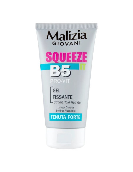 malizia giovani squeeze b5 pro-vit - gel fissante tenuta forte - 150ml: tuttocasashop.it: igiene e cura della persona