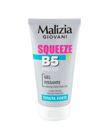 malizia giovani squeeze b5 pro-vit - gel fissante tenuta forte - 150ml: tuttocasashop.it: igiene e cura della persona