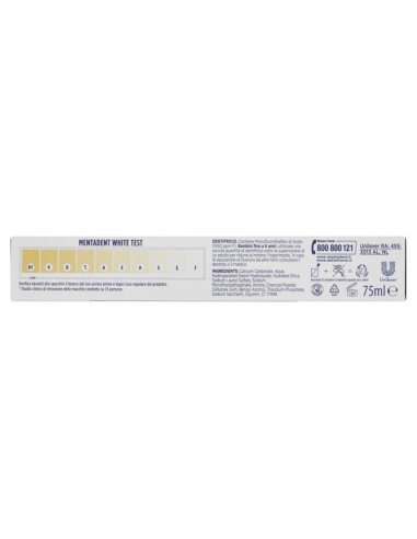 mentadent dentifricio - 75ml - white system - carbone attivo - sbiancante: tuttocasashop.it: igiene e cura della persona
