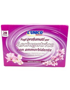 l'unico 20 fogli profumati per asciugatrice con ammorbidente - br. floreale: tuttocasashop.it: prodotti per bucato e tessuti