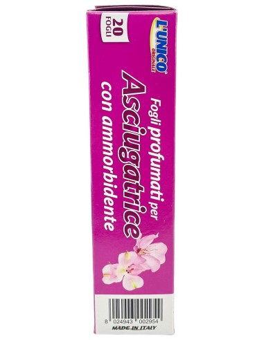 l'unico 20 fogli profumati per asciugatrice con ammorbidente - br. floreale: tuttocasashop.it: prodotti per bucato e tessuti