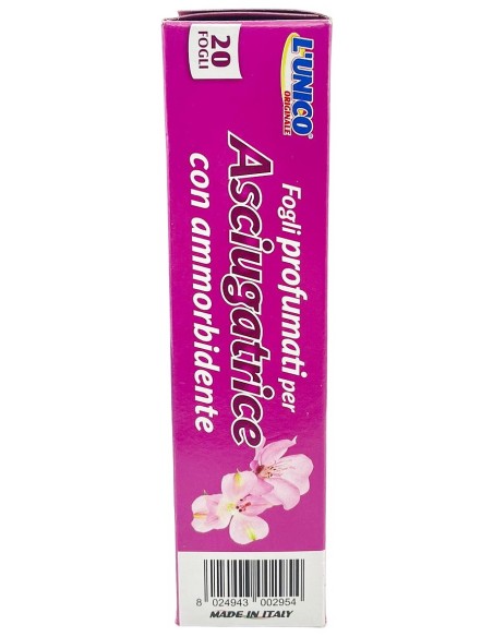 l'unico 20 fogli profumati per asciugatrice con ammorbidente - br. floreale: tuttocasashop.it: prodotti per bucato e tessuti