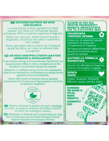 air wick essentil oils diffusore elettrico completo - lavanda in fiore: tuttocasashop.it: pulizia e cura della casa