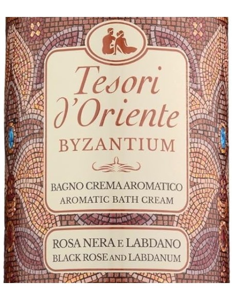 tesori d'oriente bagnoschiuma 500ml - byzantinum - rosa nera e labdano: tuttocasashop.it: igiene e cura della persona