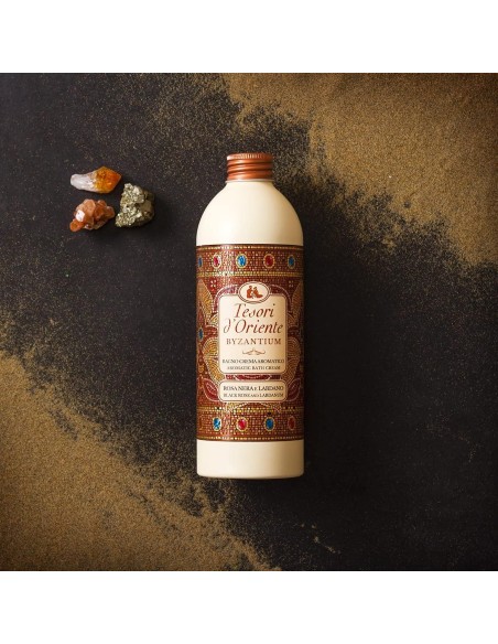tesori d'oriente bagnoschiuma 500ml - byzantinum - rosa nera e labdano: tuttocasashop.it: igiene e cura della persona