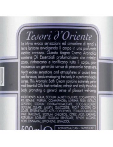 tesori d'oriente bagnoschiuma 500ml - mirra: tuttocasashop.it: igiene e cura della persona