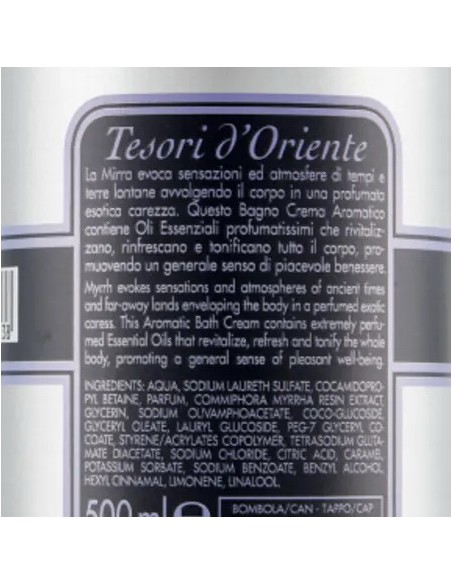 tesori d'oriente bagnoschiuma 500ml - mirra: tuttocasashop.it: igiene e cura della persona