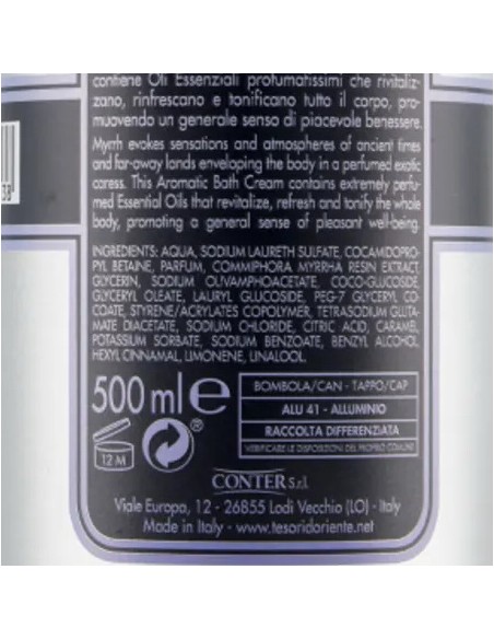 tesori d'oriente bagnoschiuma 500ml - mirra: tuttocasashop.it: igiene e cura della persona