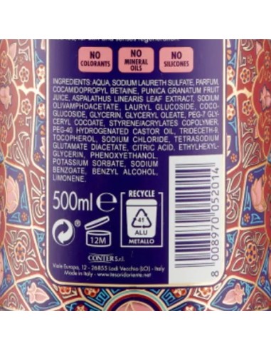 tesori d'oriente bagnoschiuma 500ml - pers. dream - melograno e te' rosso: tuttocasashop.it: igiene e cura della persona