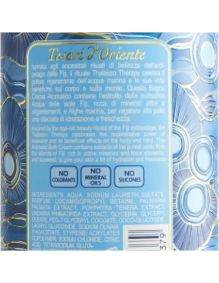 tesori d'oriente bagnoschiuma 500ml - thalasso - acqua delle figi e alghe m.: tuttocasashop.it: igiene e cura della persona
