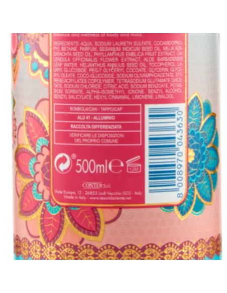 tesori d'oriente bagnoschiuma 500ml - ayurveda - amla e patchouli: tuttocasashop.it: igiene e cura della persona