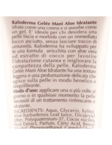 kaloderma gelee aloe 100ml - crema mani per pelle normale, secca, screpolata: tuttocasashop.it: igiene e cura della persona